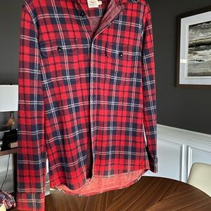 Mens Faherty Flannel Shirt XS
